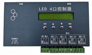 4 Port SD Card Programmable SPI Pixel LED Controller Support DMX Console