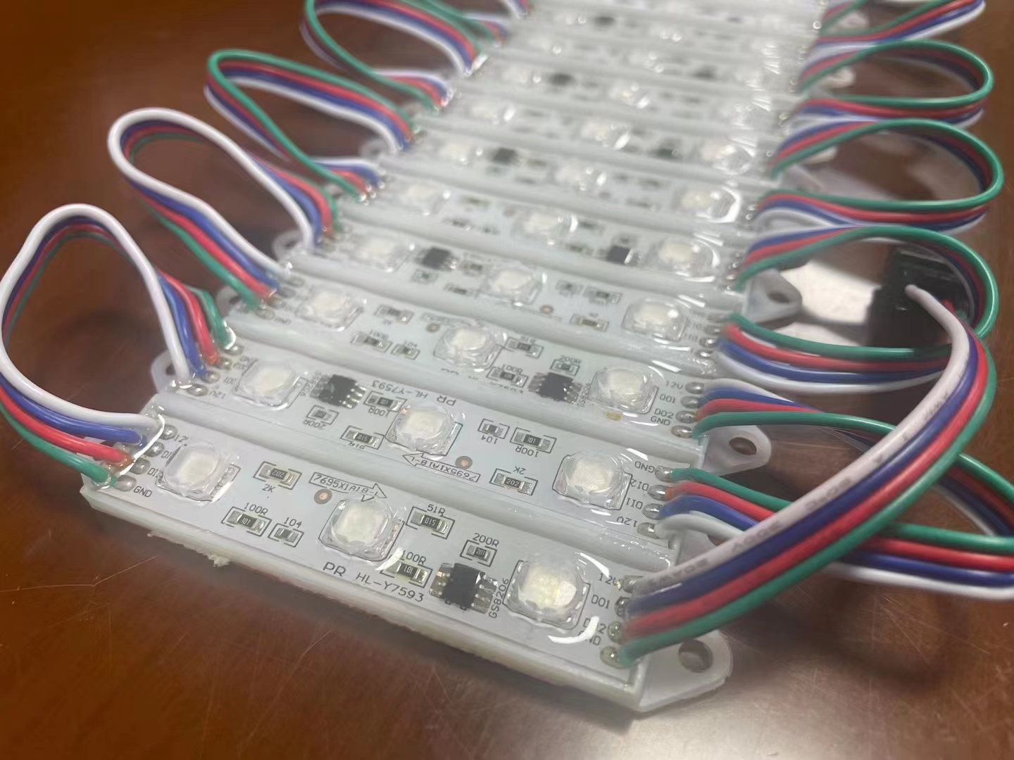 12V Digital Pixel RGB LED Module 7515 Drop Glue with Lens